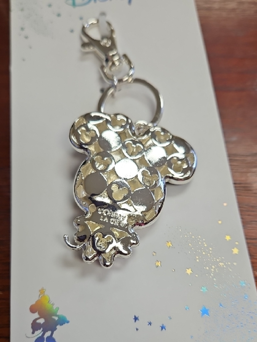 Disney Minnie Mouse Pink-Red Bow Keychain - Picture 3 of 5